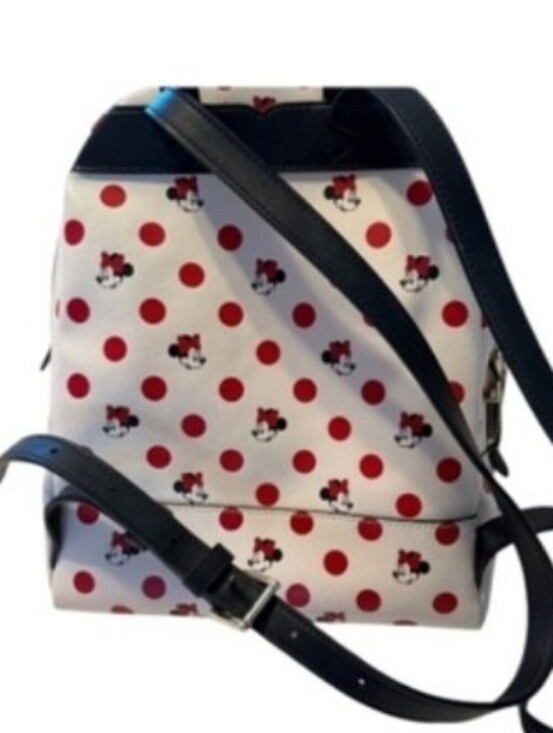 NWOT Disney Parks Kate Spade ♠️ Minnie Mouse Polka Dot White Backpack main image 8